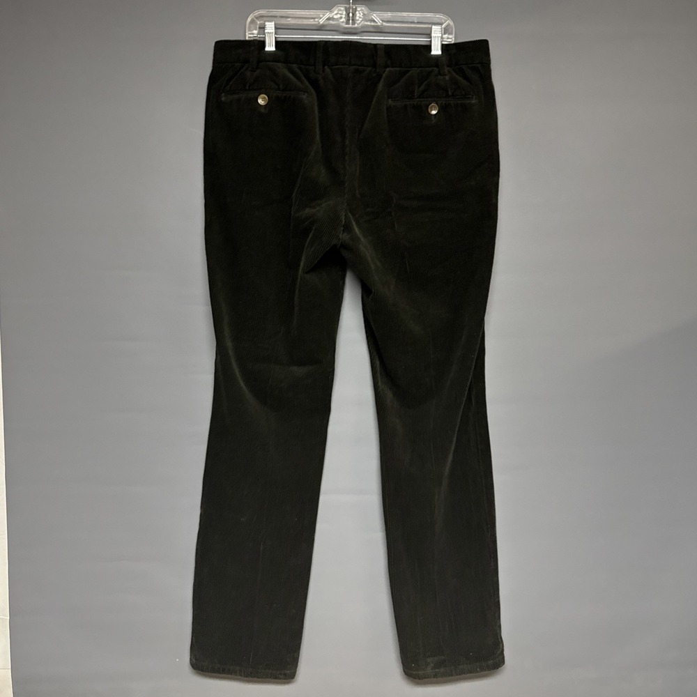Meyer  Bonn LUXURY Corduroy Pants EU 54 Men's 38x32 Dark Green Pleated - Picture 2 of 10